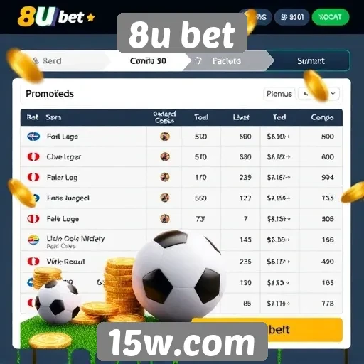 Promoções e bônus disponíveis no 8u bet
